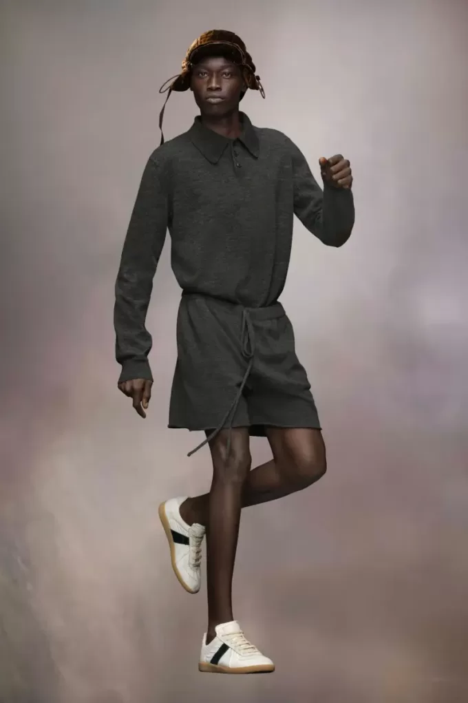 Cashmere knit shorts