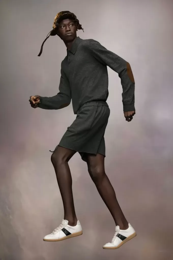 Cashmere knit shorts