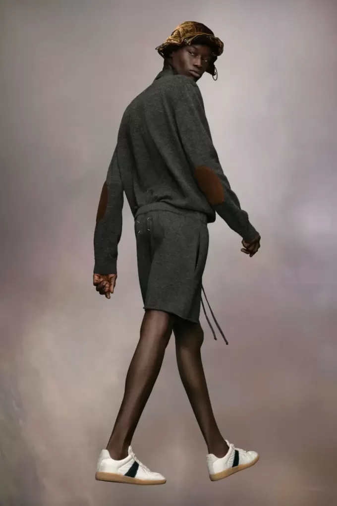 Cashmere knit shorts