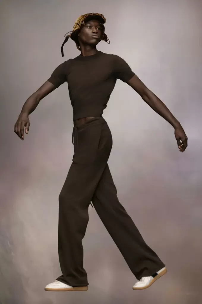 Cashmere knit trousers