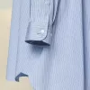 Cotton poplin pinstripe shirt