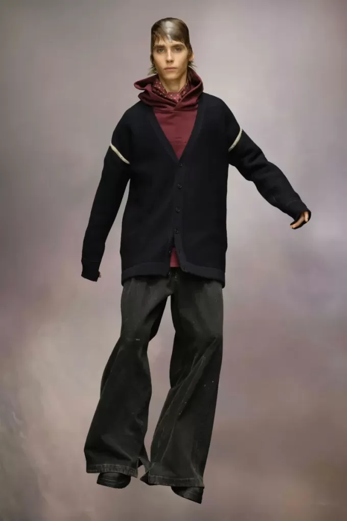 Elbow patch cardigan