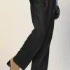 Felted Wool Straight-Leg Trousers