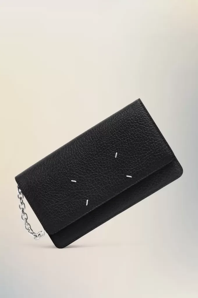 Four stitches chain wallet