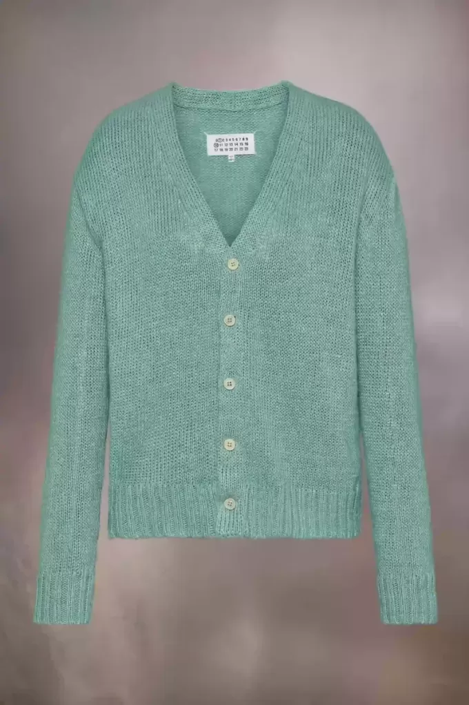 Gardening hemp knit cardigan