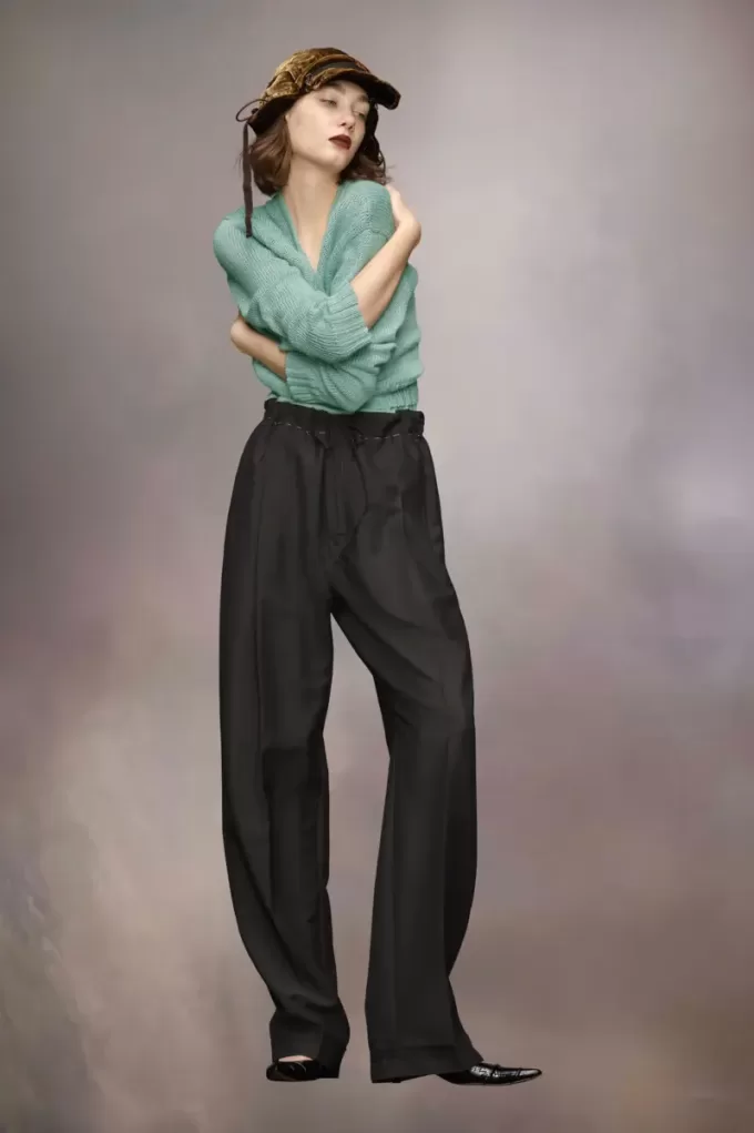 Gardening hemp knit cardigan