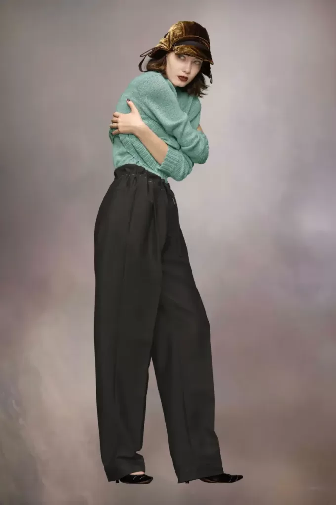 Gardening hemp knit cardigan