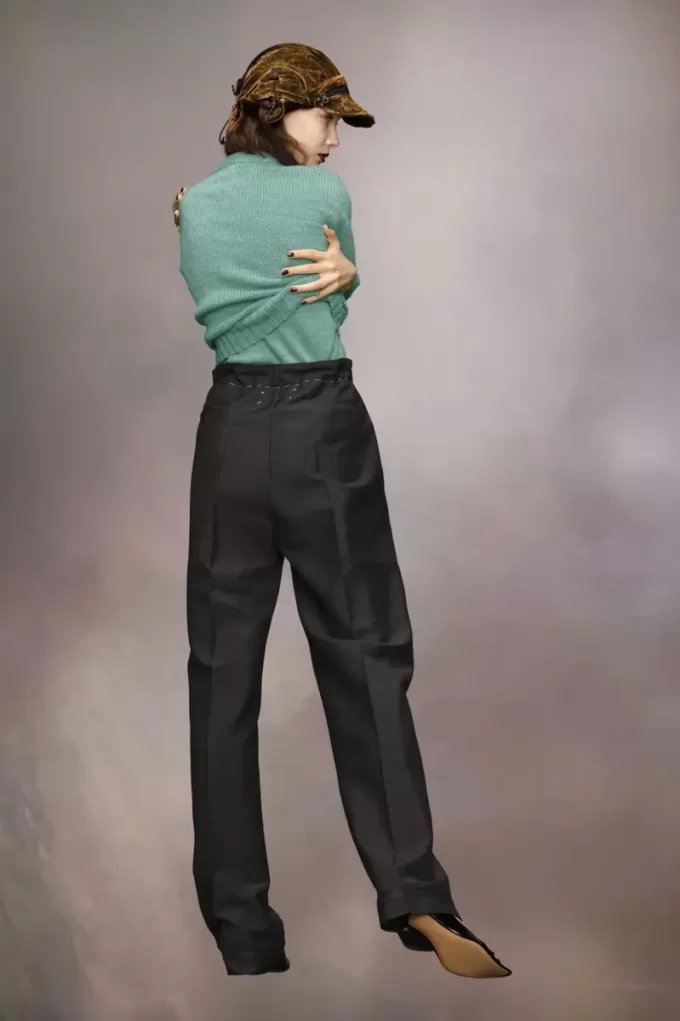 Gardening hemp knit cardigan