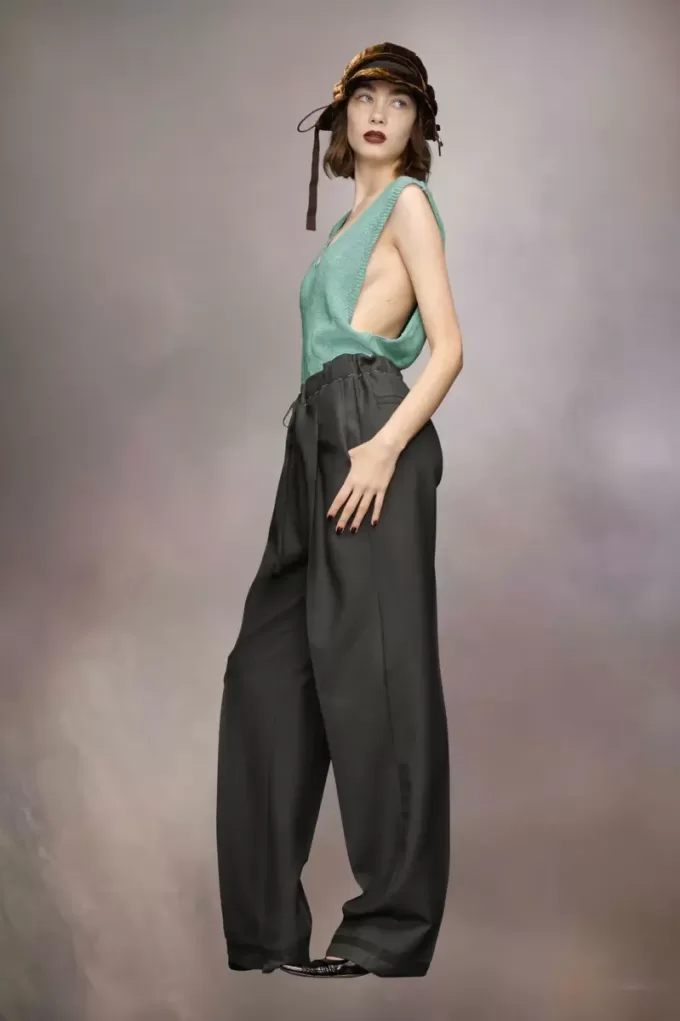 Gardening hemp knit vest