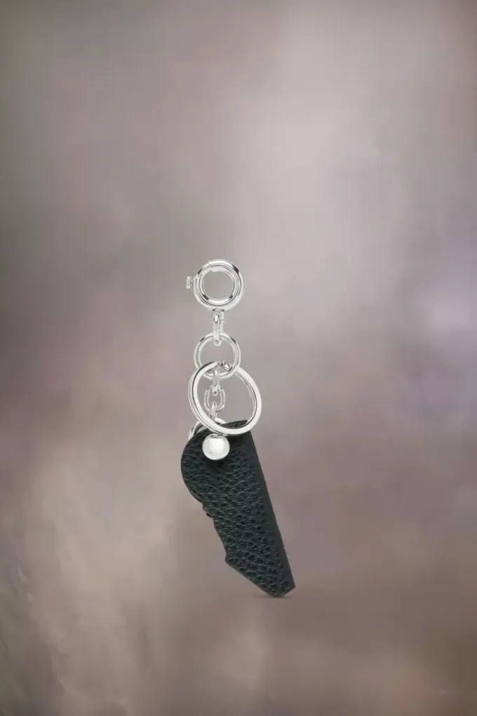 Logo leather keyring