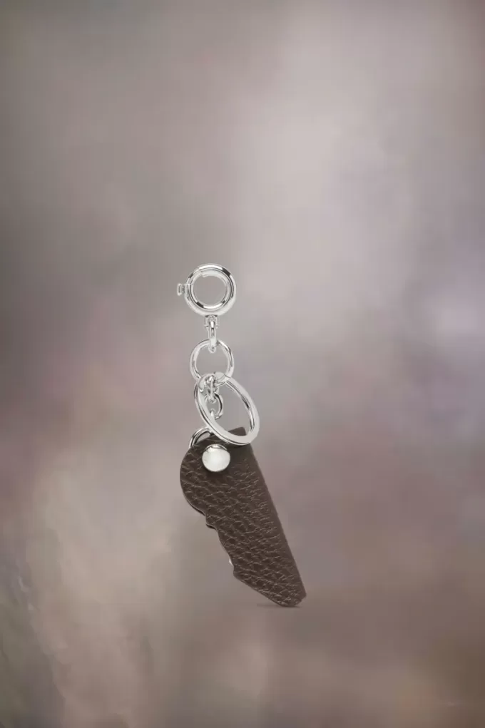 Logo leather keyring