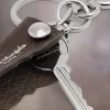Logo leather keyring