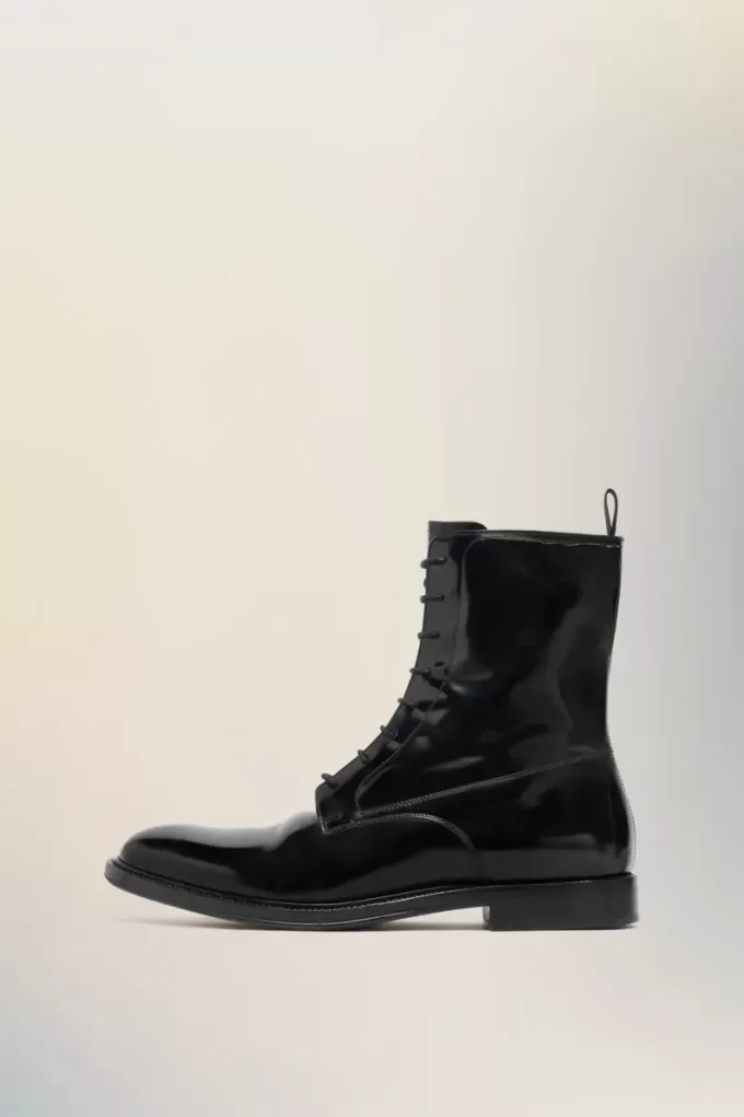 Loved to death lace-up boots