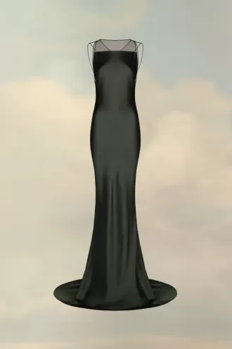 Maison Margiela Hammered Satin Gown