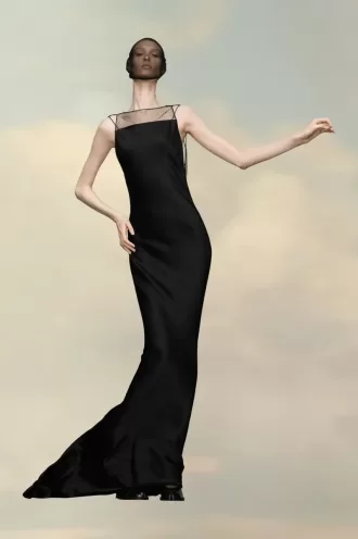 Maison Margiela Hammered Satin Gown
