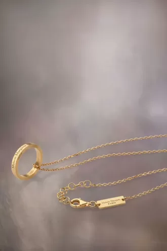 Maison Margiela Logo ring necklace