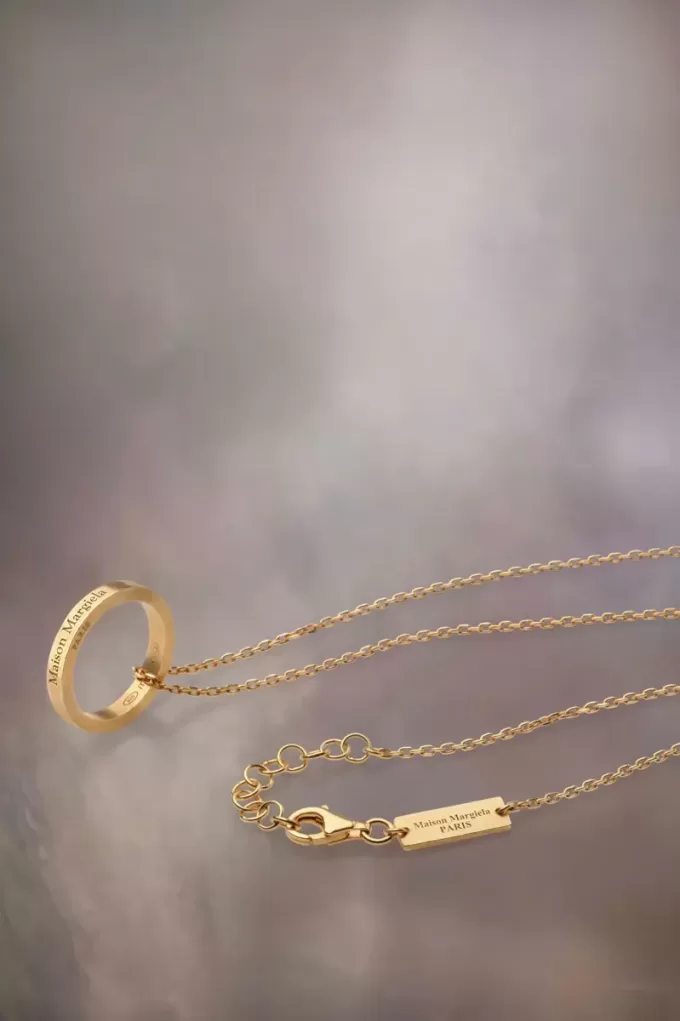 Maison Margiela Logo ring necklace