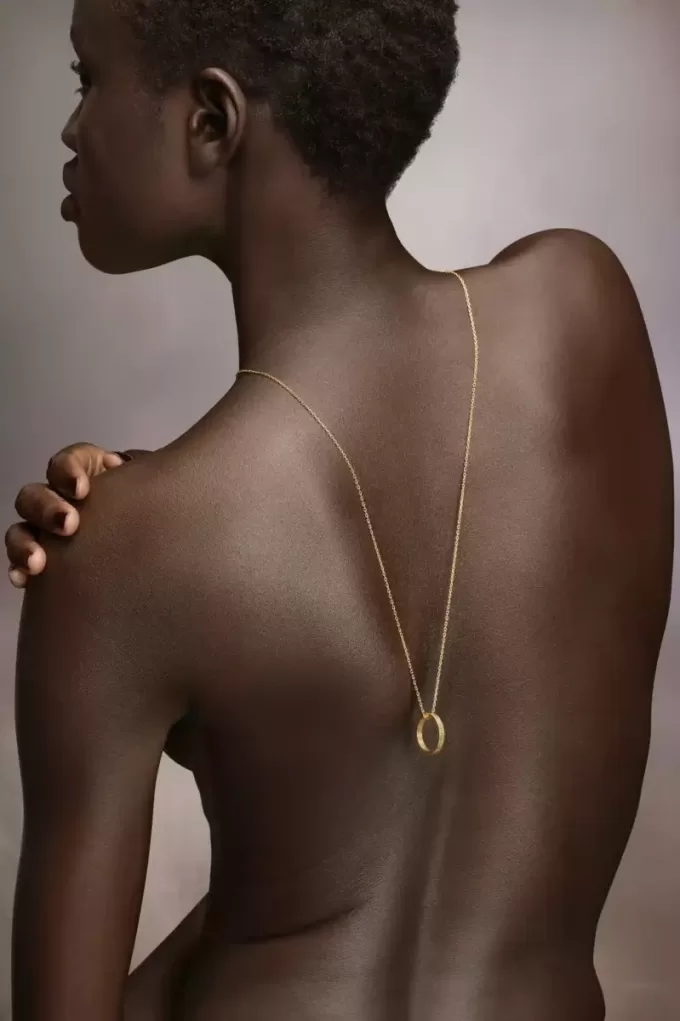 Maison Margiela Logo ring necklace