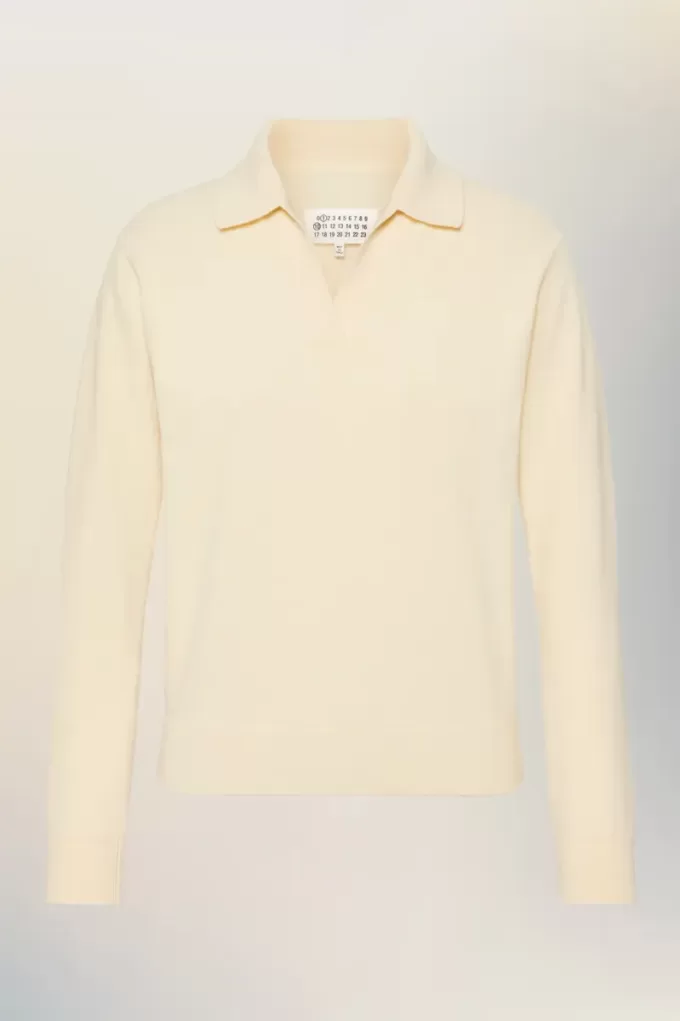 Maison Margiela Polo knit top