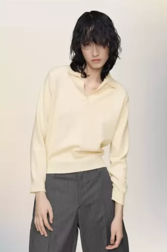 Maison Margiela Polo knit top