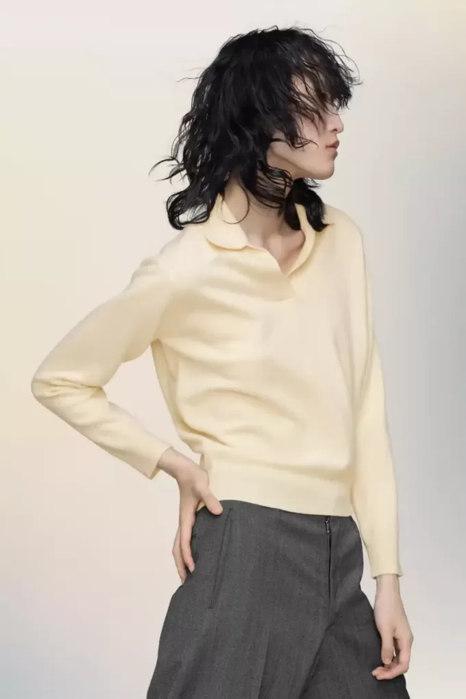 Maison Margiela Polo knit top