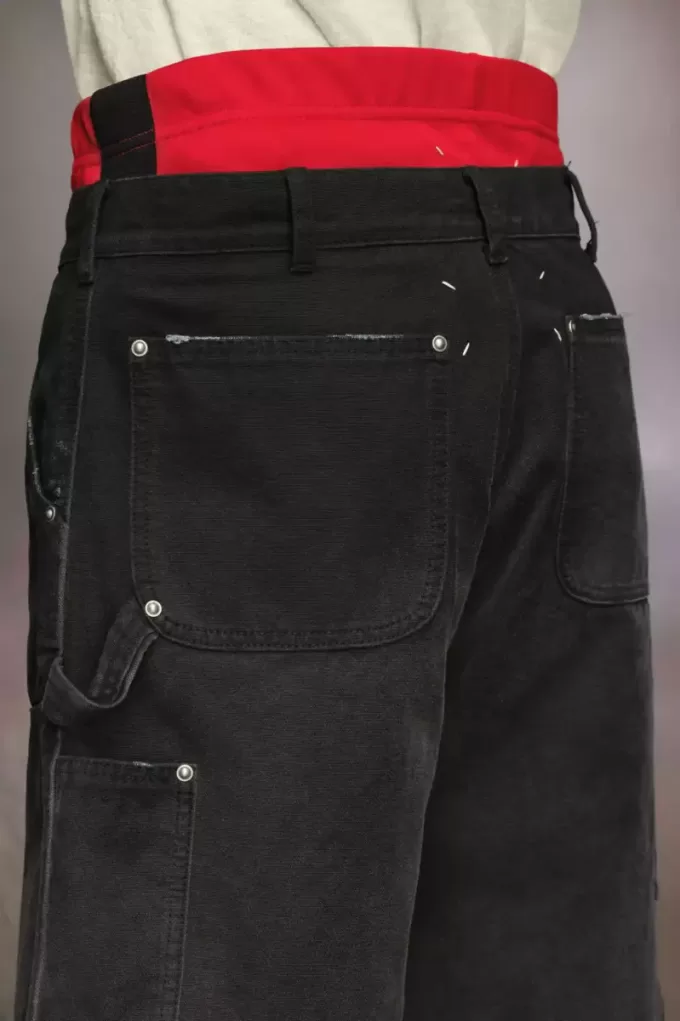 Maison Margiela Stud denim shorts