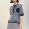 Maison Margiela Sun-faded polo top