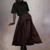 Maison Margiela Taffeta Midi Skirt