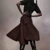 Maison Margiela Taffeta Midi Skirt