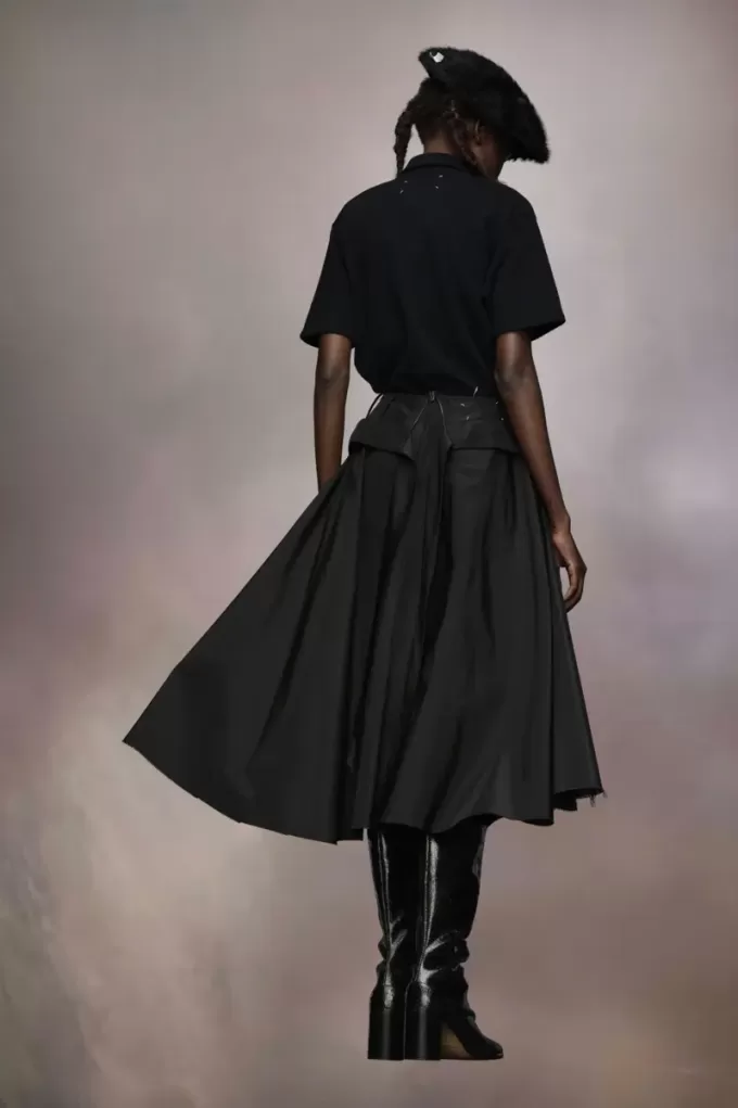 Maison Margiela Taffeta Midi Skirt