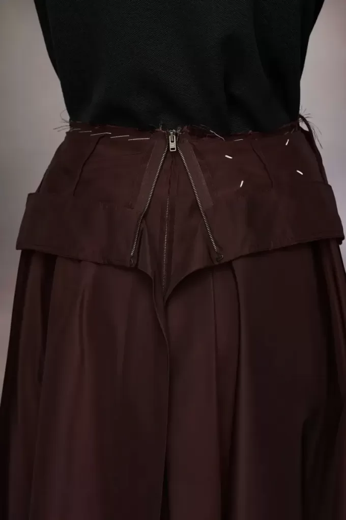 Maison Margiela Taffeta Midi Skirt