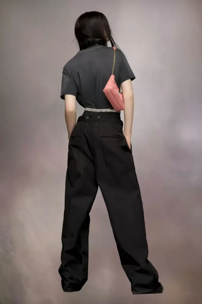 Maison Margiela Waist tie trousers