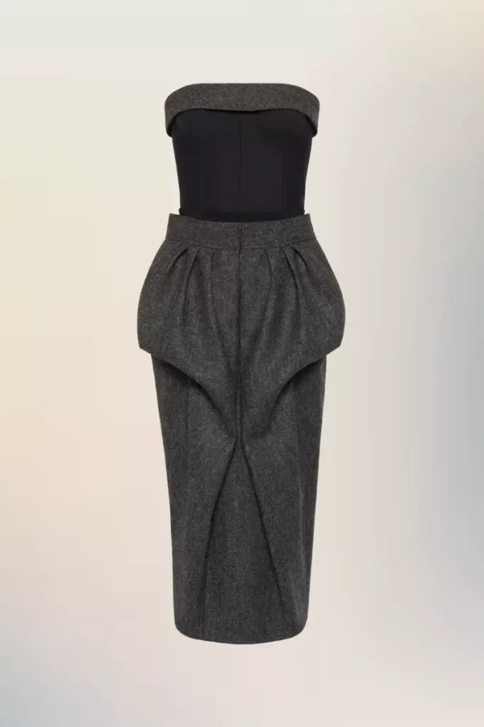 Maison Margiela Wool bustier dress