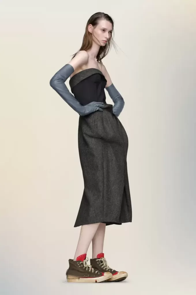 Maison Margiela Wool bustier dress