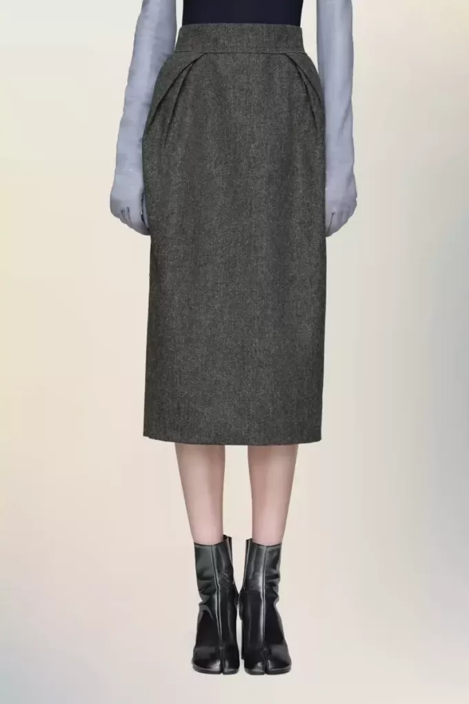 Maison Margiela Wool midi skirt