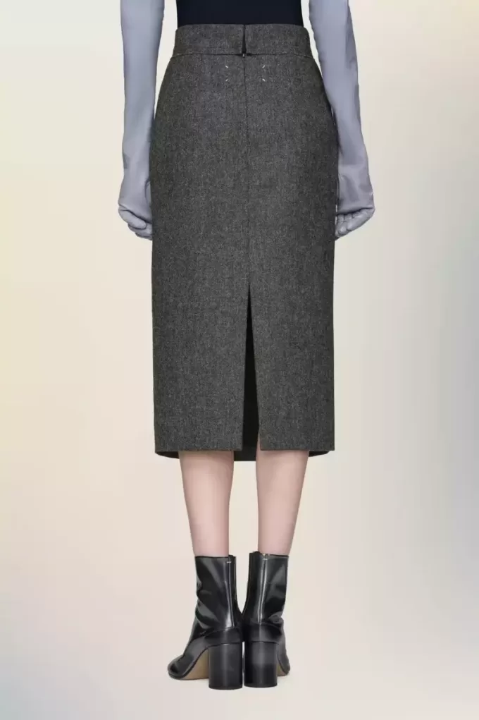 Maison Margiela Wool midi skirt