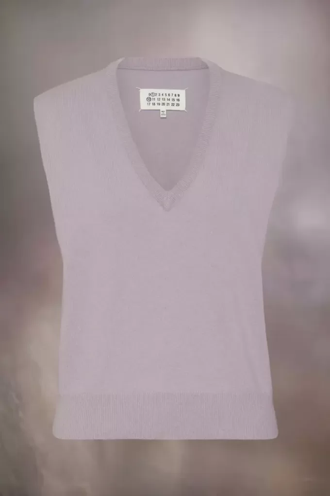 Maison Margiela Wool V-neck Gilet