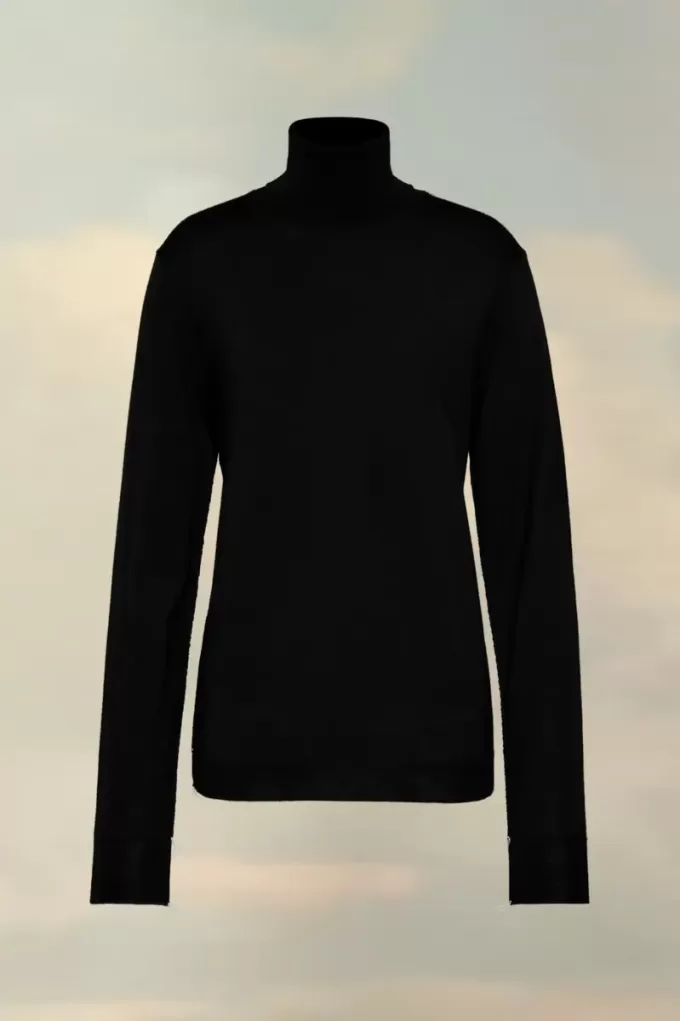 Merino Wool High-neck Sweater