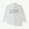 Numeric asymmetric shirt