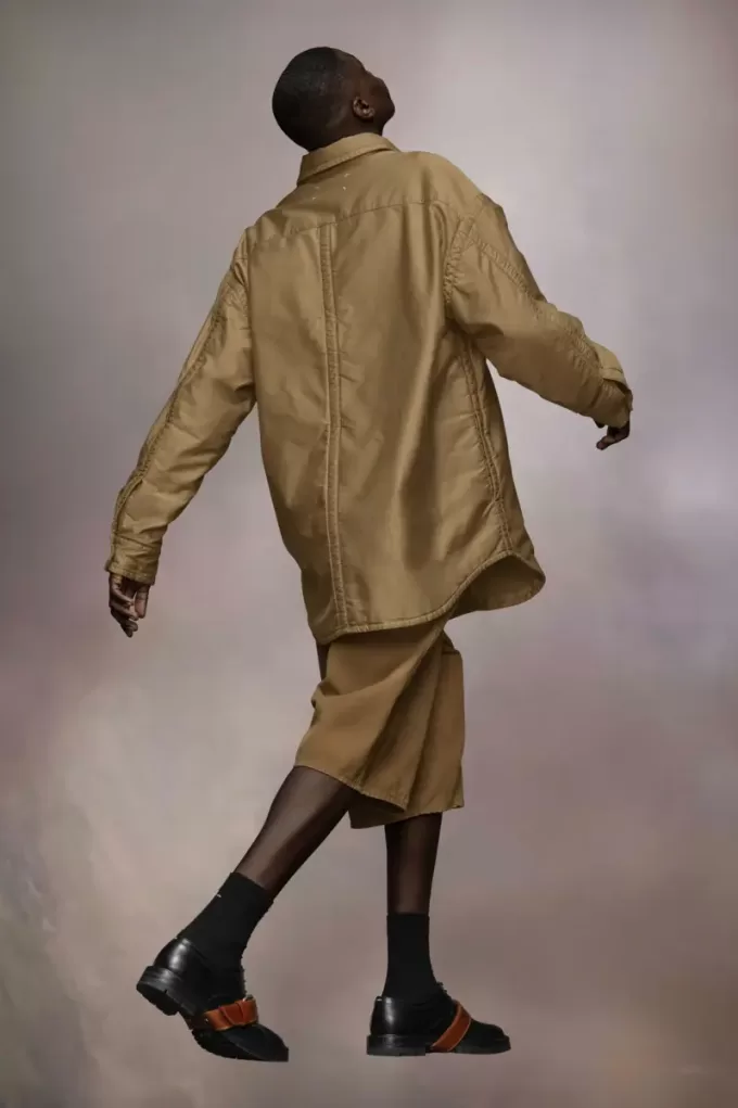 Padded Satin Cotton Shirt Padded Satin Cotton Shirt