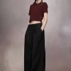 Pleated Wool Trousers