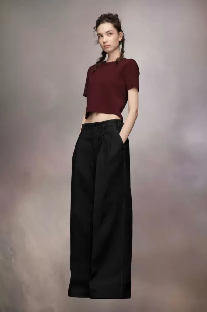Pleated Wool Trousers