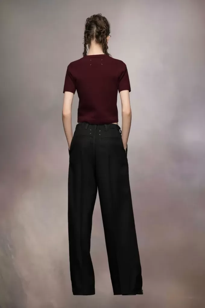 Pleated Wool Trousers