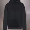 Reverse logo hooded sweatshirt
