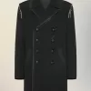 Reversible wool coat