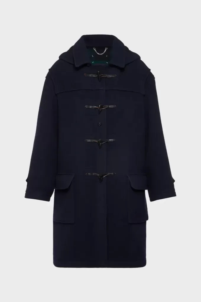 Reversible wool coat