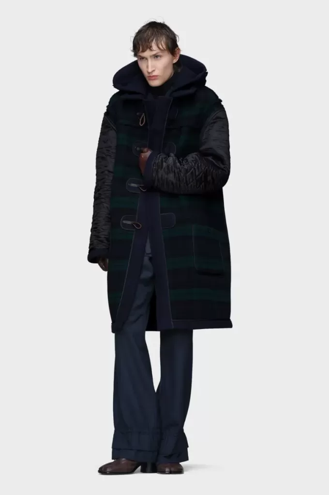 Reversible wool coat