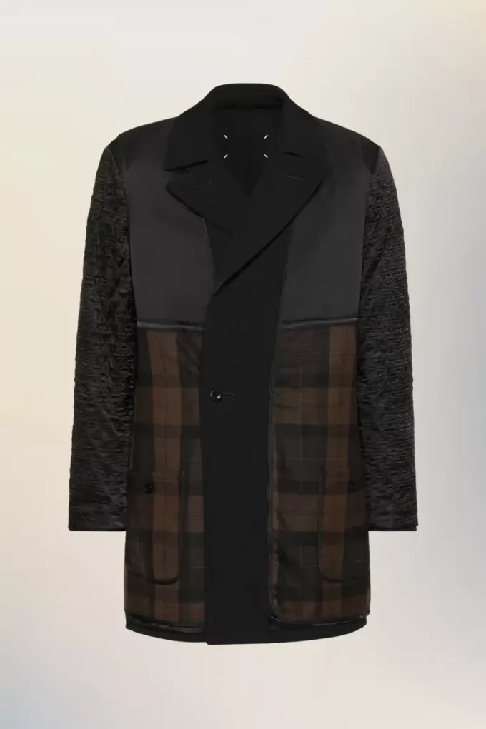 Reversible wool coat