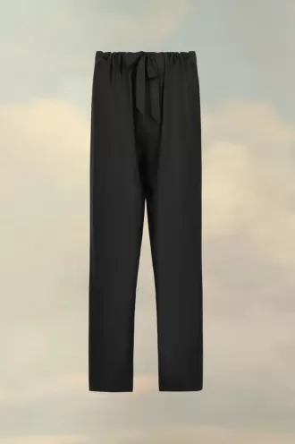Silk Poplin Trousers