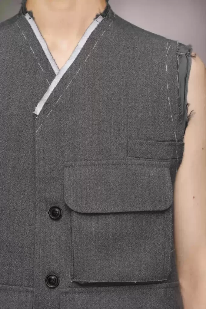 Sleeveless wool jacket Sleeveless wool jacket